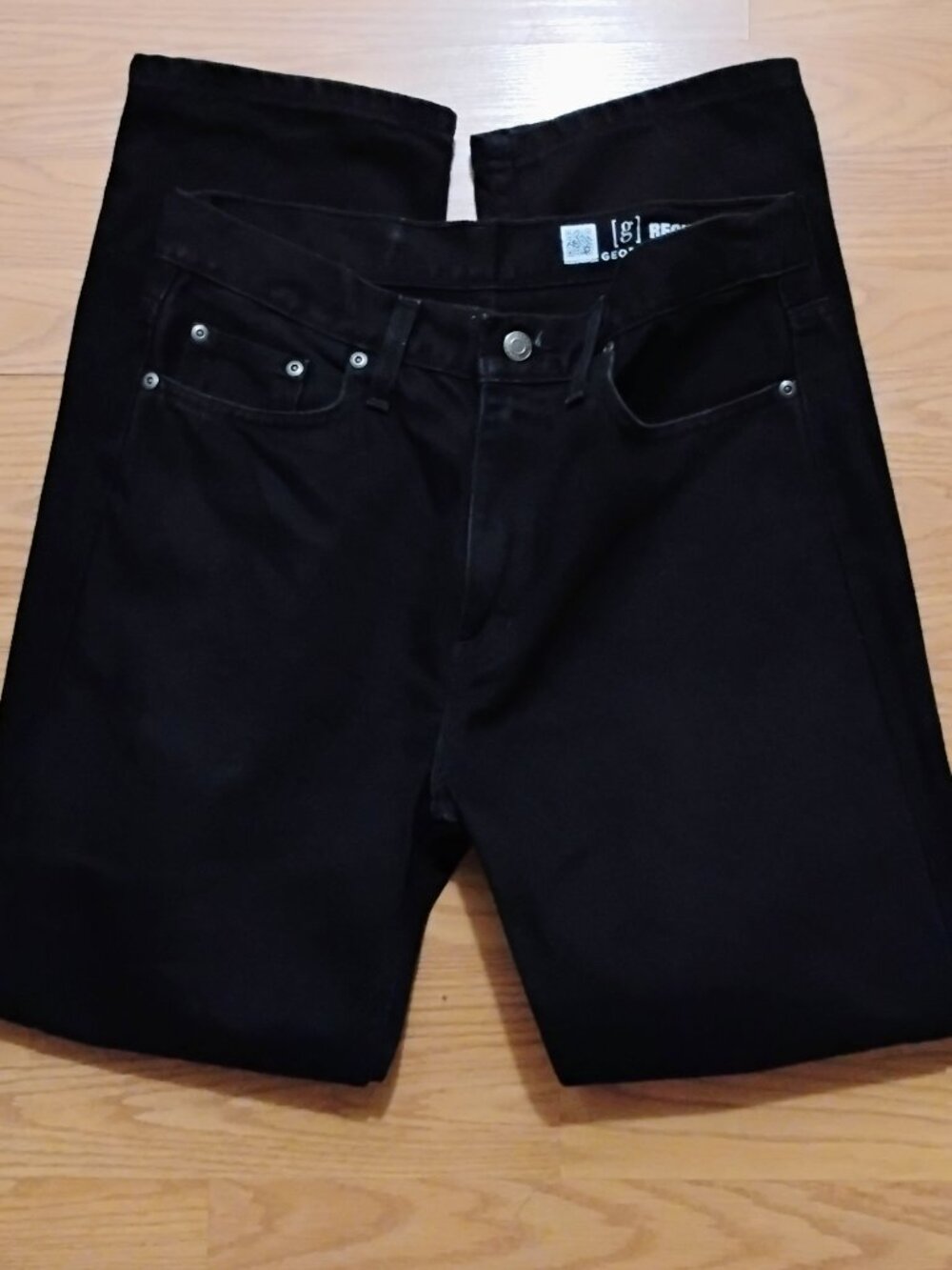 Mens George Black Jeans